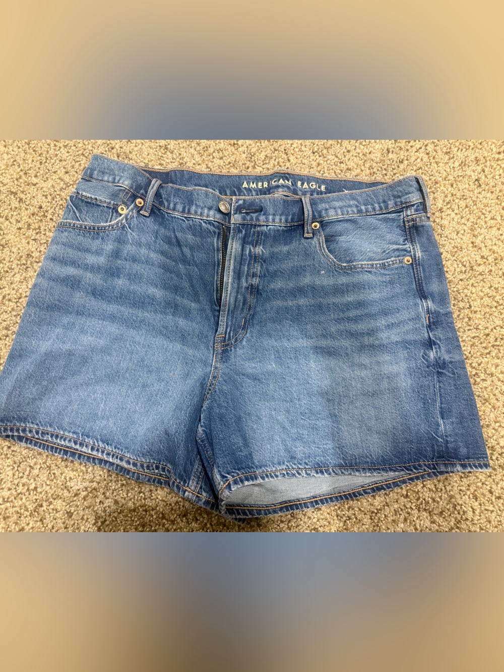 American Eagle Outfitters Denim Cutoff Shorts in Blue